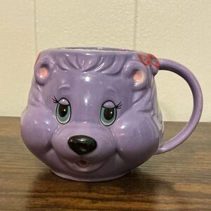 A Rare Vintage 3D The Get Along Game Purple Porcia Porcupine Ceramic Mug Cup